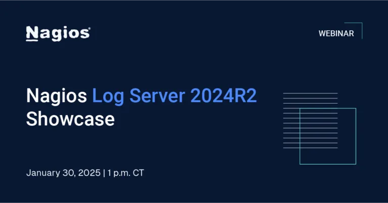Nagios log server 2024R2 showcase webinar