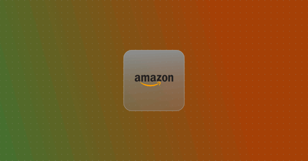 Amazon Logo on a colorful background