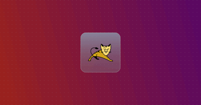 Tomcat logo on a colorful background