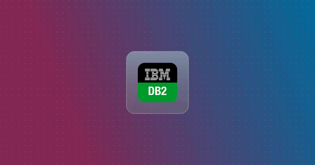 DB2 logo on a colorful background