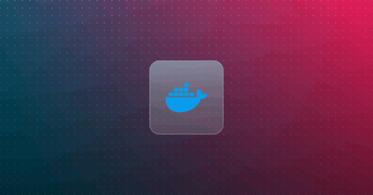 Docker Logo on a colorful background