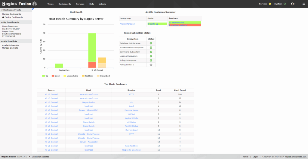 Fusion XI HostHealth Ansible