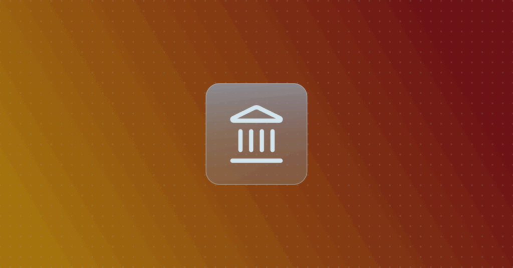 Government icon on a colorful background