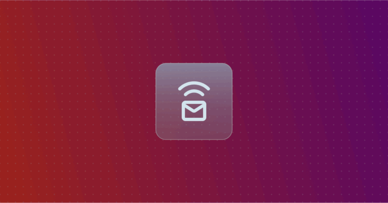IMAP icon on a colorful background