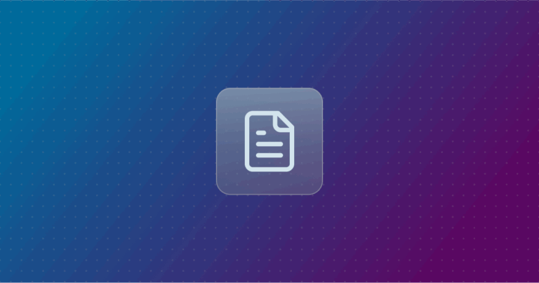 Log File icon on a colorful background