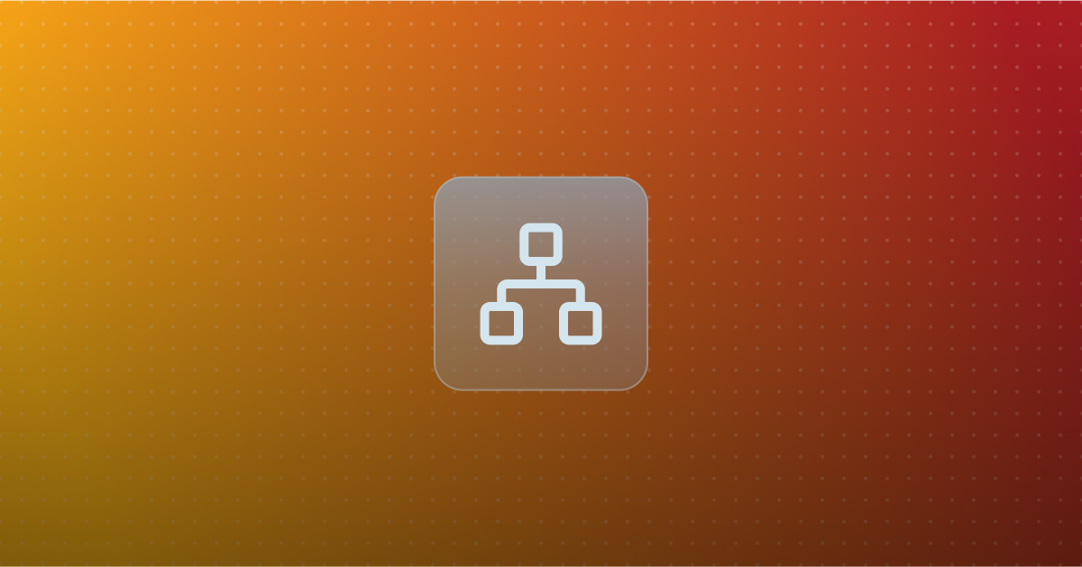 Network icon on a colorful background