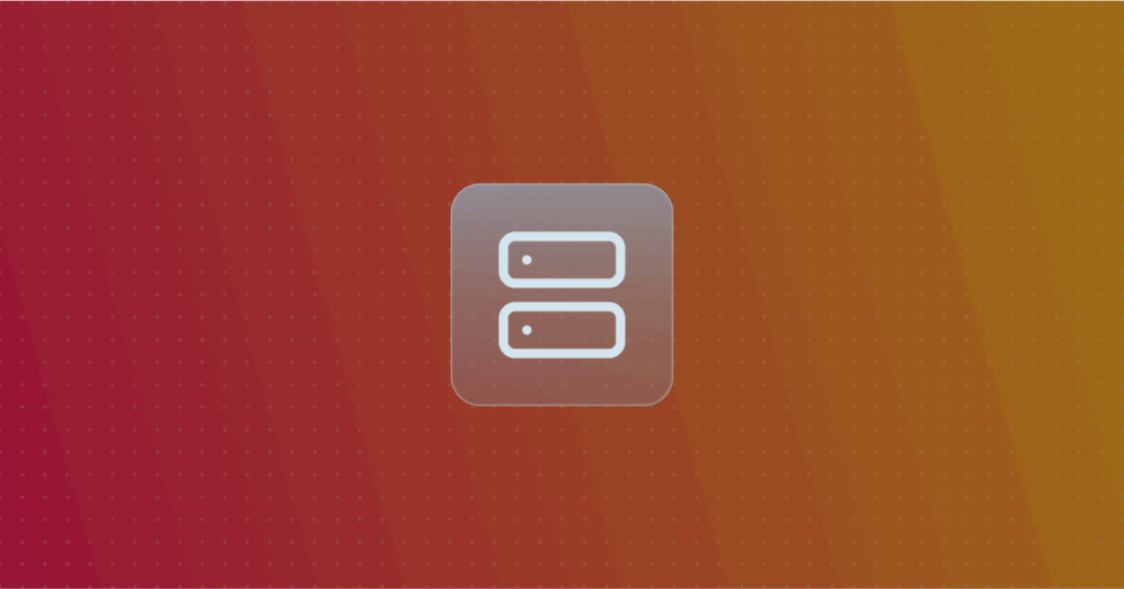 Server icon on a colorful background
