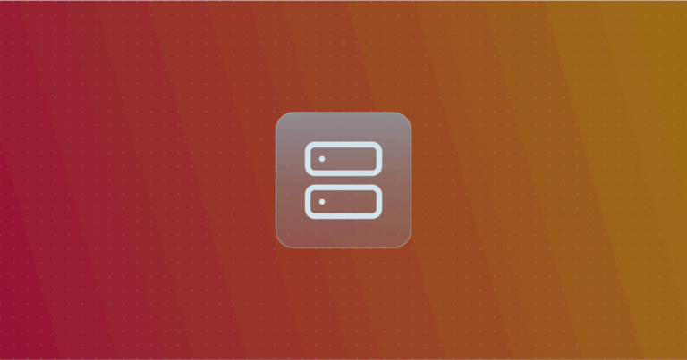 Server icon on a colorful background