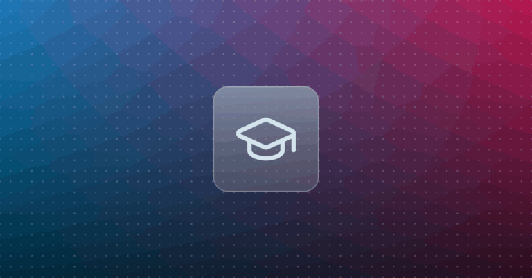 Training icon on a colorful background