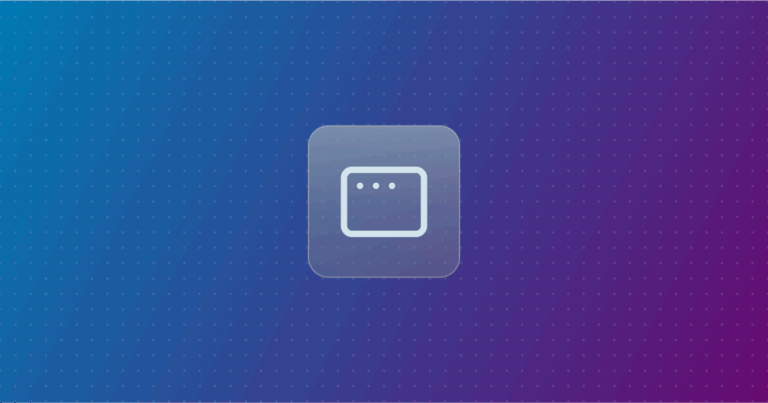 Web application icon on a colorful background