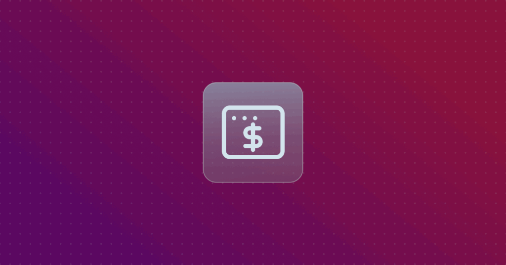 Web Transaction icon on a colorful background