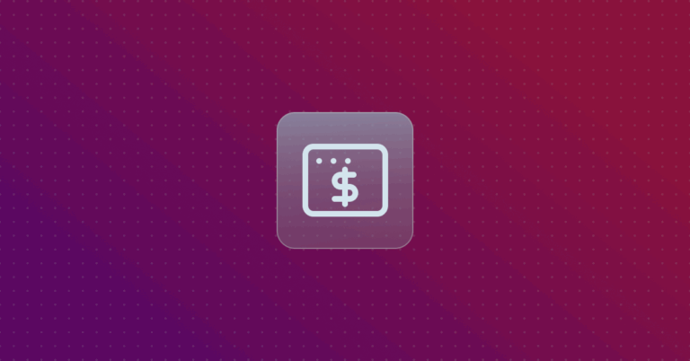 Web Transaction icon on a colorful background