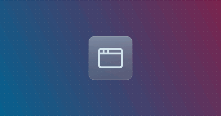 Website icon on a colorful background