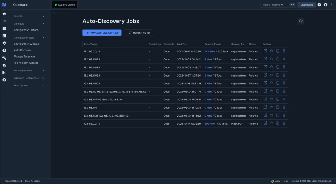 Auto-Discover Jobs in Nagios XI