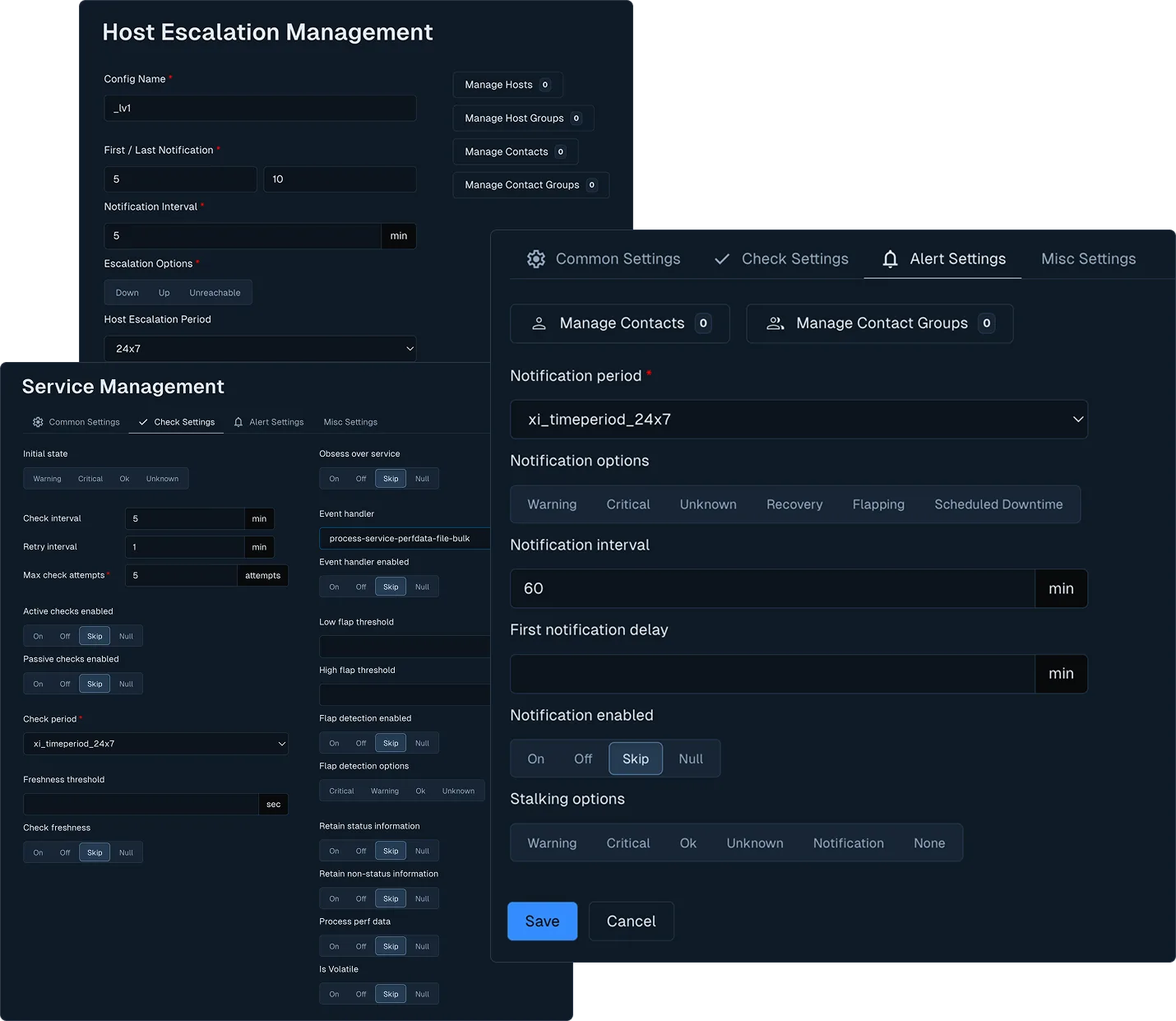 Nagios XI Host and Service Escalation Management, Event Handlers config